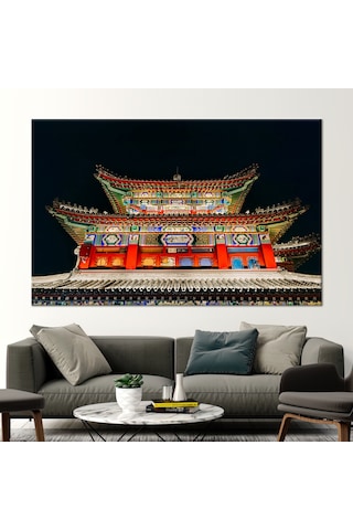 80x110 Cm 1 Parça Kanvas Tablo, Japonya Seyahati Kanvas