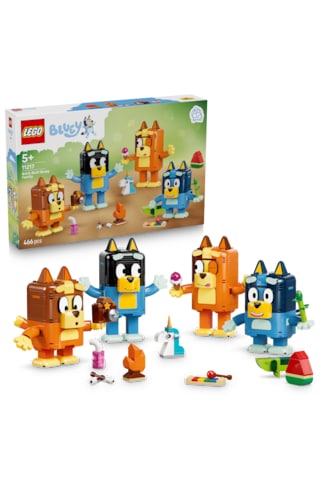 LEGO® Bluey Parçalarla İnşa Edilen Bluey Ailesi 11217 - 5 Yaş ve Üzeri için Karakterler İçeren Oyuncak Yapım Seti (466 Parça)