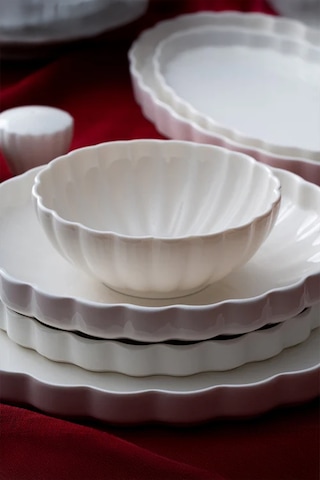 Acar Passion 29 Parça 6 Kişilik Yemek Takımı Beyaz