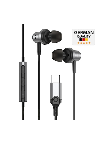 Woyax Mikrofonlu Kablolu Kulak İçi Type-c Kulaklık Silikonlu Mıknatıslı Güçlü Bass İphone Android Telefon Tablet Laptop Uyumlu Wy-ec03