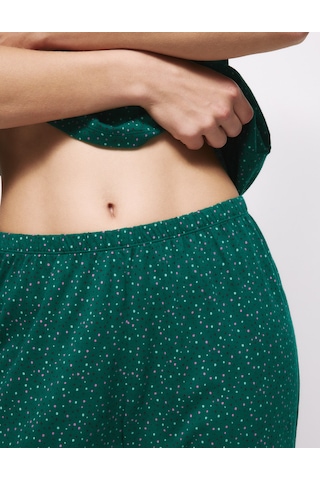 Marks & Spencer Pamuk Karışımlı Pijama Takımı T37004619F Yeşil