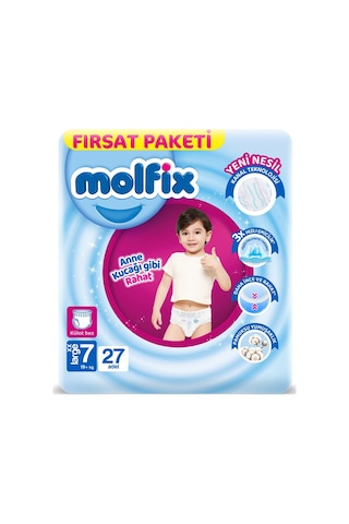 Külot Bez Fırsat Paketi 7 Beden 19+ Kg 27 Adet