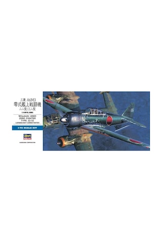 Hasegawa D26 1456 1/72 Ölçek, Mitsubishi A6m3 Zero Fighter Type 22/32, Savaş Uçağı Plastik Model Kiti-27827