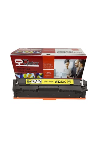 Hp W2212x 207x Uyumlu, Toner Çipsiz Sarı Yüksek Kapasite Toner M255 Mfp M282 Mfp M283