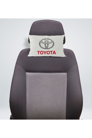 Bk Gift Toyota Tasarımlı Dikdörtgen Araç Koltuk Yastığı-1