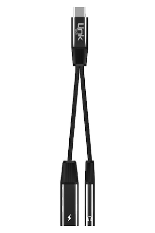 Linktech A202 Type-c To Type-c + 3.5mm Jack 65w 2in1 Dönüştürücü Adaptör -