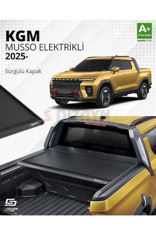 S-dizayn Ssangyong Musso Elektrikli S-back Sürgülü Kapak Siyah V1 2025 Üzeri
