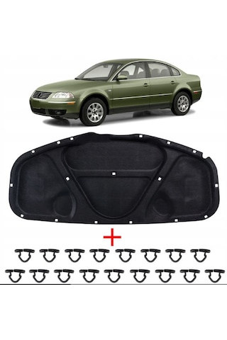 Volkswagen Passat B5.5 Motor Kaput Keçesi Klipsli 2001-2005 3b086