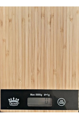 Dijital Lcd Mutfak Tartısı Terazisi 5kg Bambu Desenli Lisinya