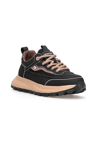 Guja 25k501-1 Erkek Hakiki Deri Sneaker Siyah Siyah
