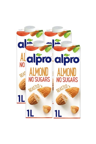 Alpro Şekersiz Badem Sütü 4 x 1 L