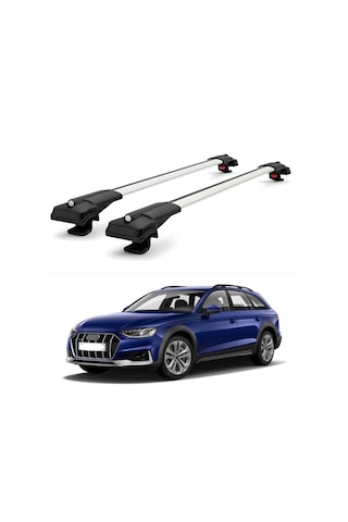 Audi A4 Allroad B9 Sw 2016 2025 İçin Ara Atkı Tavan Barı , Araca Özel , Kilitlenebilir Araç Üstü Ekipman Taşıma Barı 2 Adet