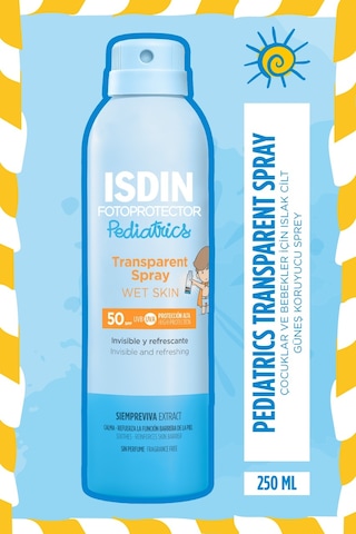 Isdin Fotoprotector Pediatrics Transparent Spray Wet Skin Spf 50 250 ML