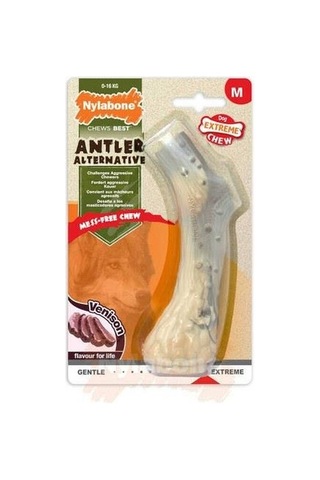 Nylabone Geyik Aromalı Köpek Çiğneme Kemiği M