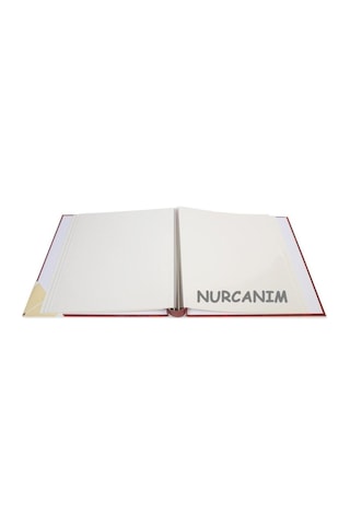 20 Yaprak 40 Sayfa 315x325mm Ciltbezli Yapıştırmalı Fotoğraf Albümü Bordo