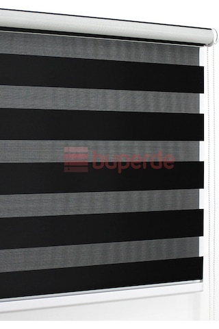 Buperde Siyah Eko Zebra Stor Perde