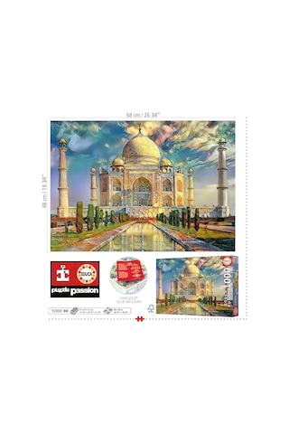 Educa 1000 Parça Tac Mahal Puzzle - 19613 - Taj Mahal