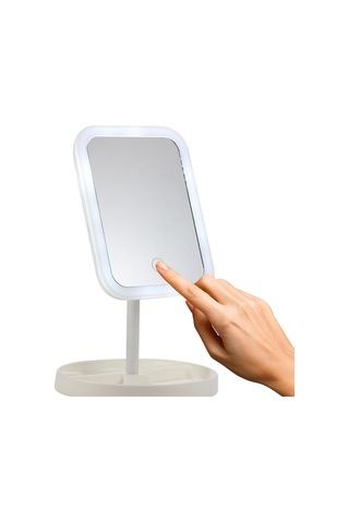 Polosmart Pbs517 Şarjlı Led Işıklı Makyaj Aynası Beyaz Beyaz