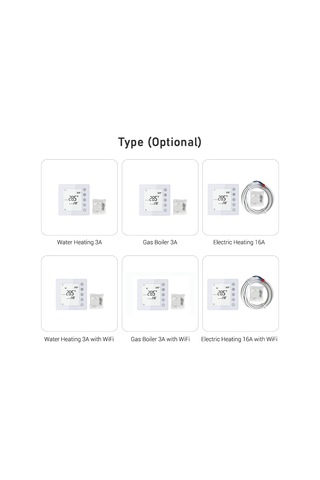 Geeksen Elektrikli Isıtma 16a Akıllı Termostat - 5+1+1 Haftalık Programlama, Çocuk Kilidi, Dokunmatik Tuş, Tp201uhp