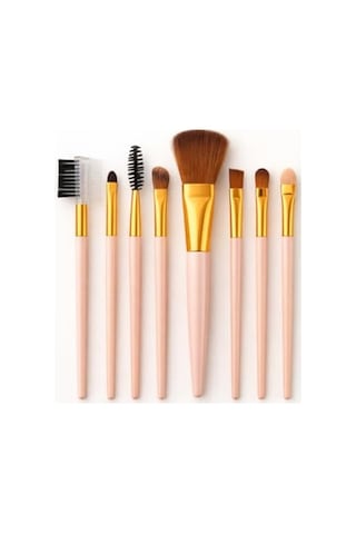 Busstier 8 Adet Makyaj Fırça Seti Profesyonel Fondöten Pudra Allık Far Kaş Eyeliner Fırçası Yumuşak Kıllı Günlük Ve Profesyonel Kullanım İçin Komple Makeup Brush Set