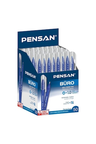 Pensan Mavi Tükenmez Kalem Pk 50'li 1.0 MM