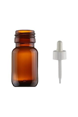 30ml Kahverengi Cam Ecza Şişesi Plastik Damlalıklı Çubuklu, 50 Adet, Ecza Şişesi, Cam Şişe, Amber Şişe,kozmetik Şişe