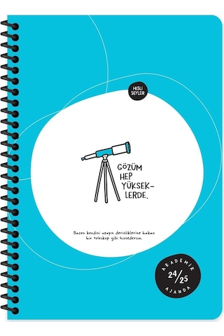 A5 Spiralli Akademik Ajanda - Gözüm Yükseklerde Genel