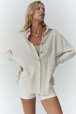 Durres Bej Oversize Gömlek bej