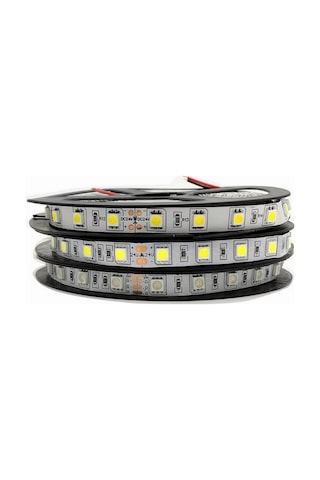 24 Volt 5050 Şerit Led Beyaz Ip65 5 Metre