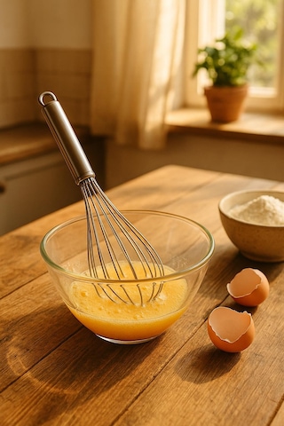 Çelik Küçük Yumurta Çırpıcı 14 Cm Çok Renkli