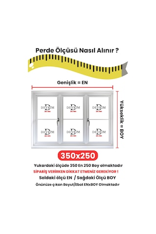 Balkon Perdesi 1,sınıf Gabardin Kumaş Lüks Perde Yeşil - Beyaz