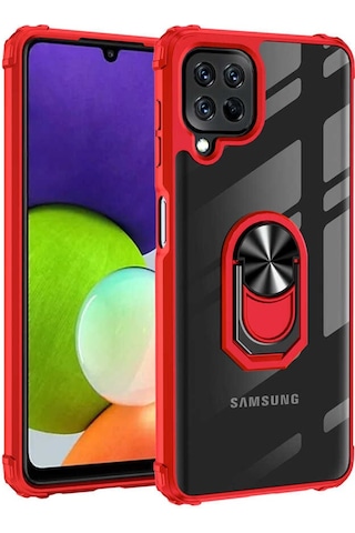 Samsung Uyumlu Galaxy M32 Tam Korumali Yüzüklü Renkli Kenarli Manyetik M 523300673