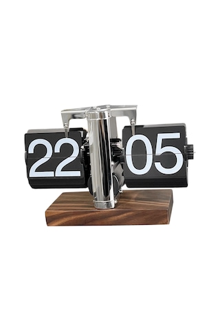 Suntek Flip Masa Saati Dijital Otomatik Paslanmaz-çelik-24-saat