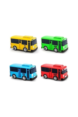 Tayo Oyuncak Otobüs 7 Cm 4lü Set Çek Bırak Tayobüs Diğer