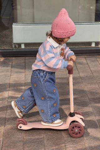 Minigimin Cicileri Ayıcık İşleme Desenli Unisex Çocuk Pantolon - Mavi