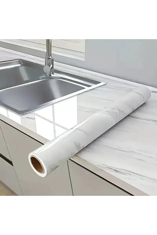 Home Mermer Desenli Kaplama Kağıdı 5 Metre Çok Renkli
