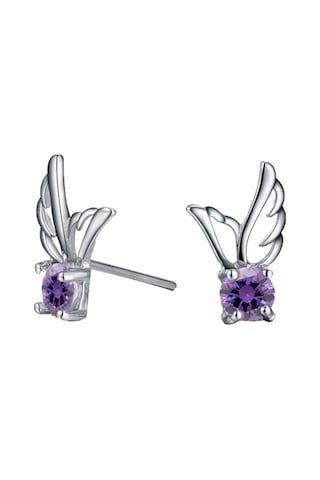 Chavin Melek Kanadı Ametist Taşlı Gümüş Küpe Bk88 (478255013)