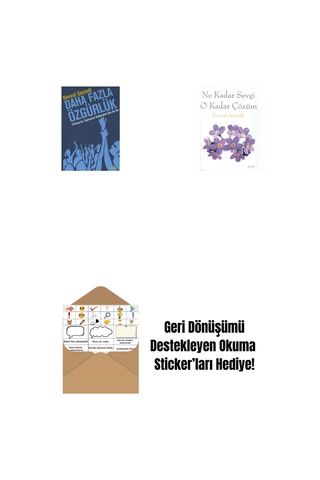 Daha Fazla Özgürlük + Ne Kadar Sevgi O Kadar Çözüm + Okuma Sticker'ları