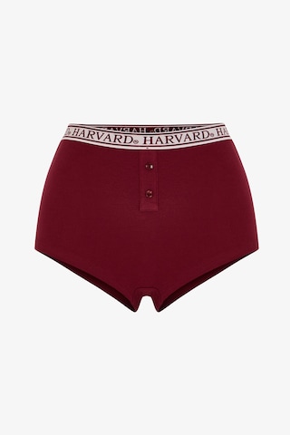 Penti Bordo Harvard Yüksek Bel Boyshort Külot