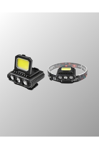 Hnrlıshp Usb Şarjlı Kafa Feneri 800 Lumen Ayarlanabilir Cob Ve Xpe Led Çok Renkli
