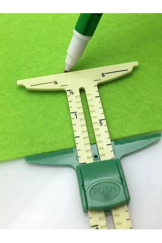 Wardan Kıyafet Dikiş İğnesi İçin Ölçüm Cetveli 185606871