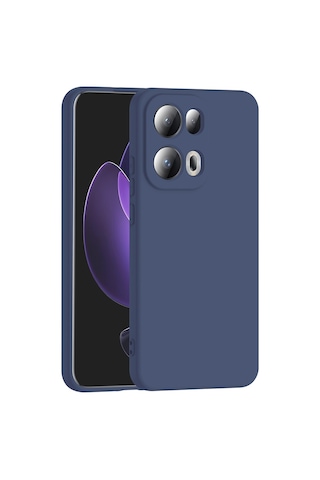 Kilifone - Oppo Reno 13 Pro Uyumlu Kılıf Esnek Koruyucu Mara Lansman Kapak - Lacivert - T37336
