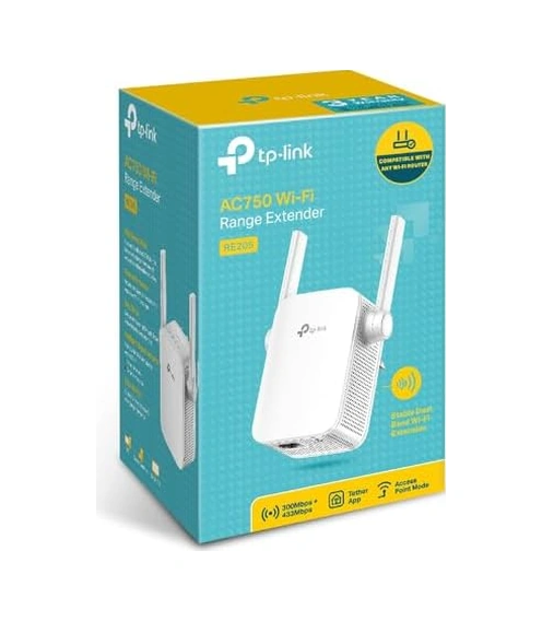 Re205, Ac750 Wi-fi Menzil Genişletici, 2 Harici Anten Ve 1 Ethernet Bağlantı Noktalı Wi-fi Güçlendirici/hotspot, Access Point Modu, Tüm Wi-fi Yönlendiriciler İle Çalışır