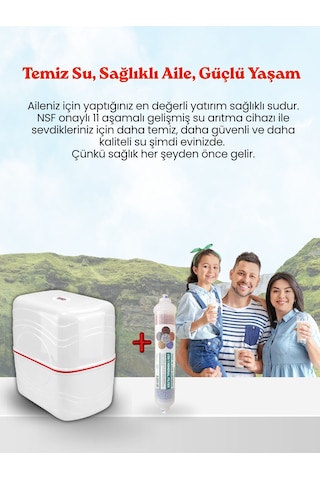 Nsf Onaylı 11 Aşamalı 9l Su Arıtma Cihazı- Beyaz Su Arıtma Cihazı 11 Aşamalı