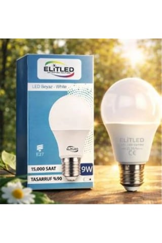 Elitled 9w Beyaz Led Ampul