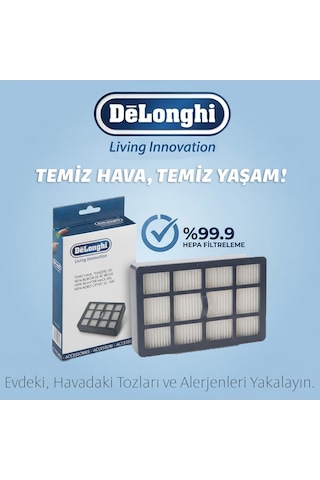 Delonghi Living Innovation Xtl7060, Xlf1500 Elektrikli Süpürge Hepa Filtresi %100 1