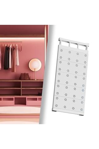 Homyl Genişletilebilir Bölücü Giyim Dolap Rafı Mutfak 24cmx60cm Beyaz Diğer