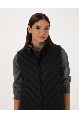 Pierre Cardin Kadın Siyah Mont Yelek 50314047-vr046 Siyah