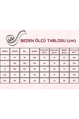 Kadın V Yaka Düğmesiz Mantar Desen Likralı Viskon Mevsimlik Uzun Kol Pijama Takımı Kırmızı