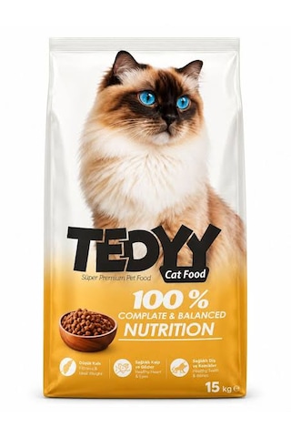 Teddy Aldut Yetişkin Tavuklu Kedi Maması 15kg Teddy Aldut Yetişkin Tavuklu Kedi Maması 15kg